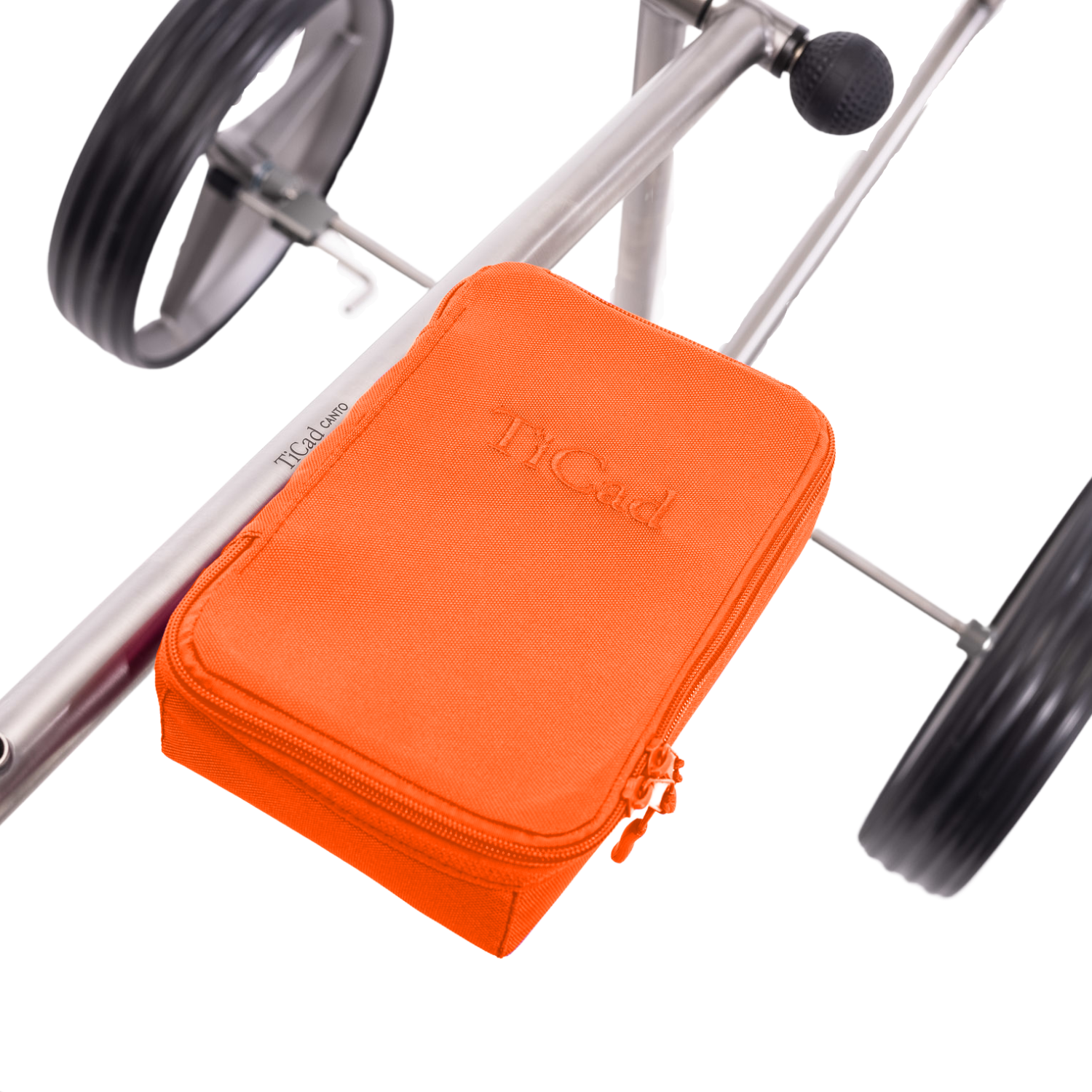 TiCad Golftrolley Scoretasche Orange mit Logo