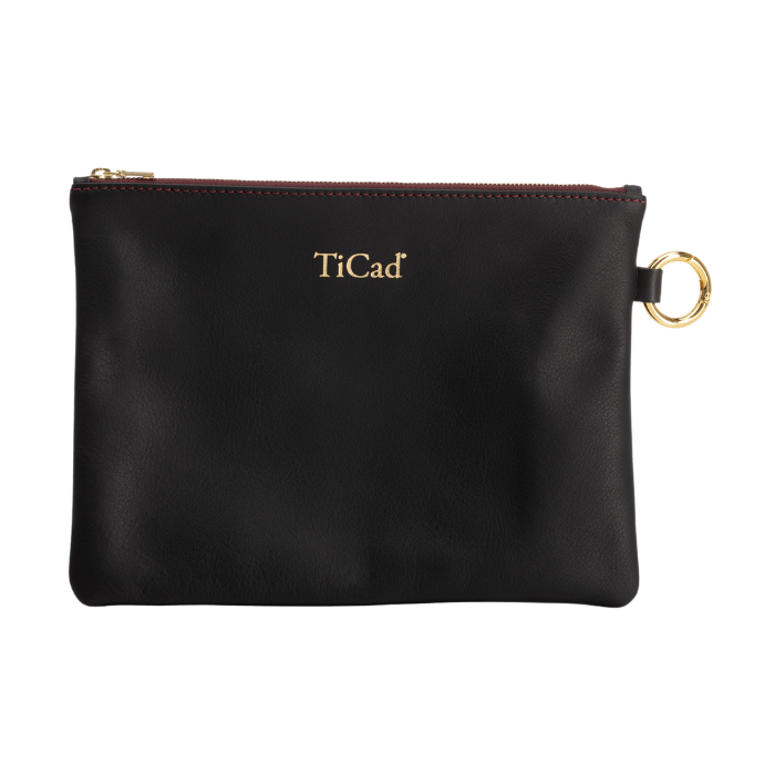 TiCad Clutch Medium black with Ticad Logo