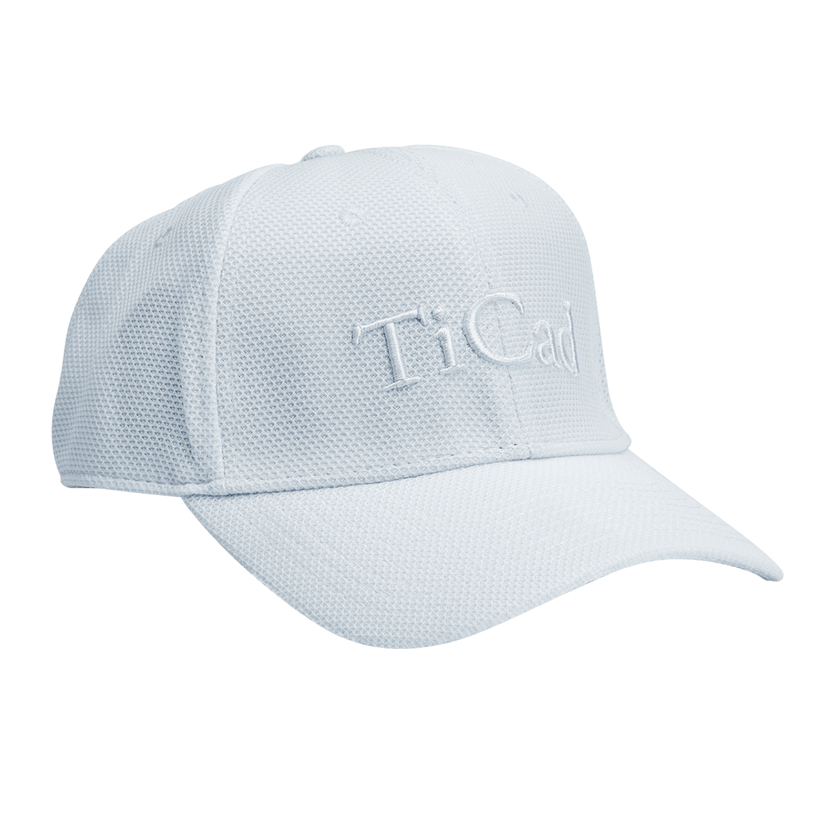 TiCad Golf Cap mit Schriftzug in weiß