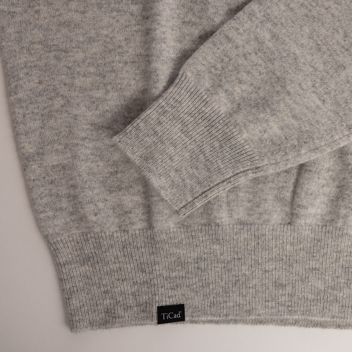 Detailbild Cashmere Pullover grau