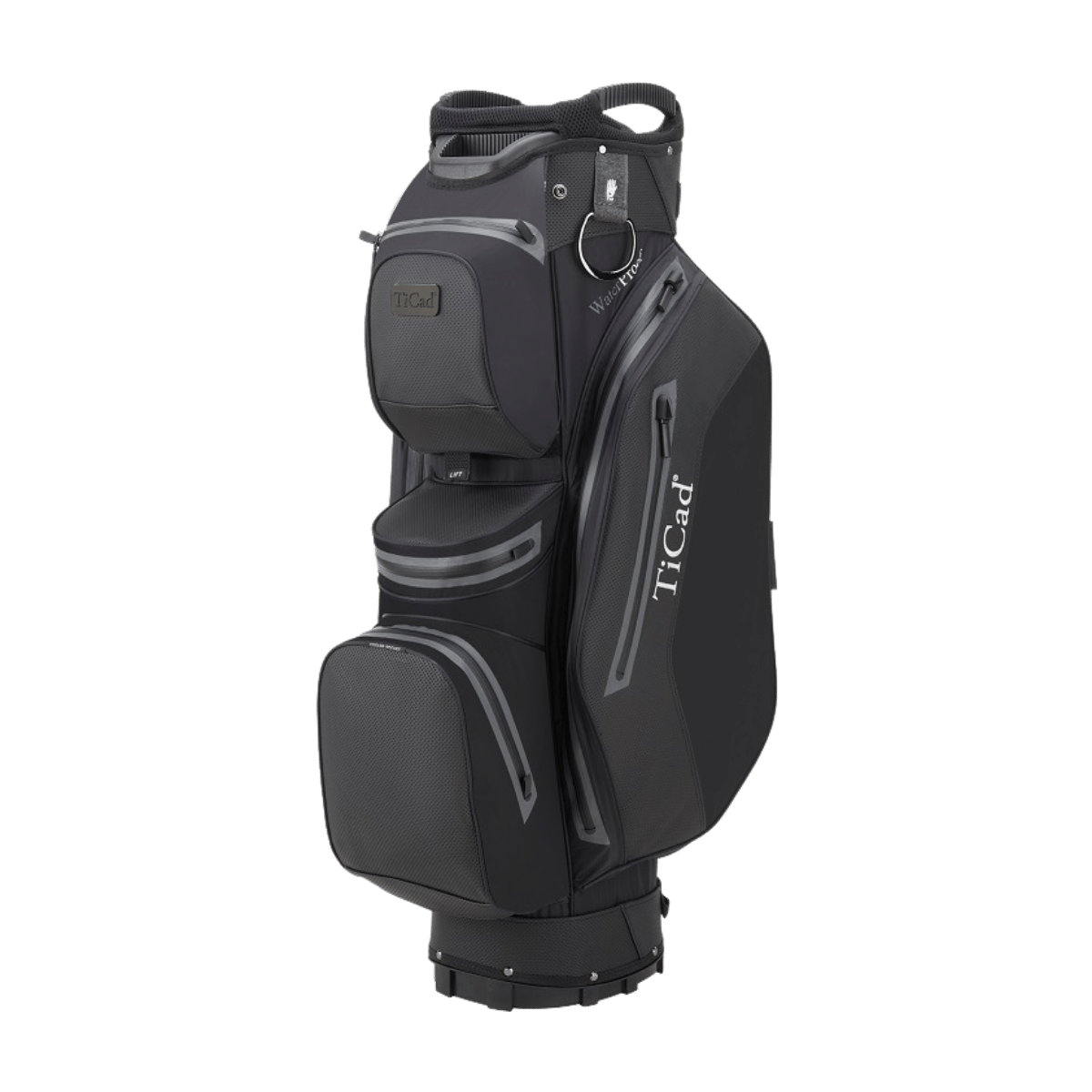 https://www.ticad.de/media/9e/38/31/1620996085/TiCad-Golfaccessoires-CARTBAG-FO14-Premium-Waterproof-Black.png