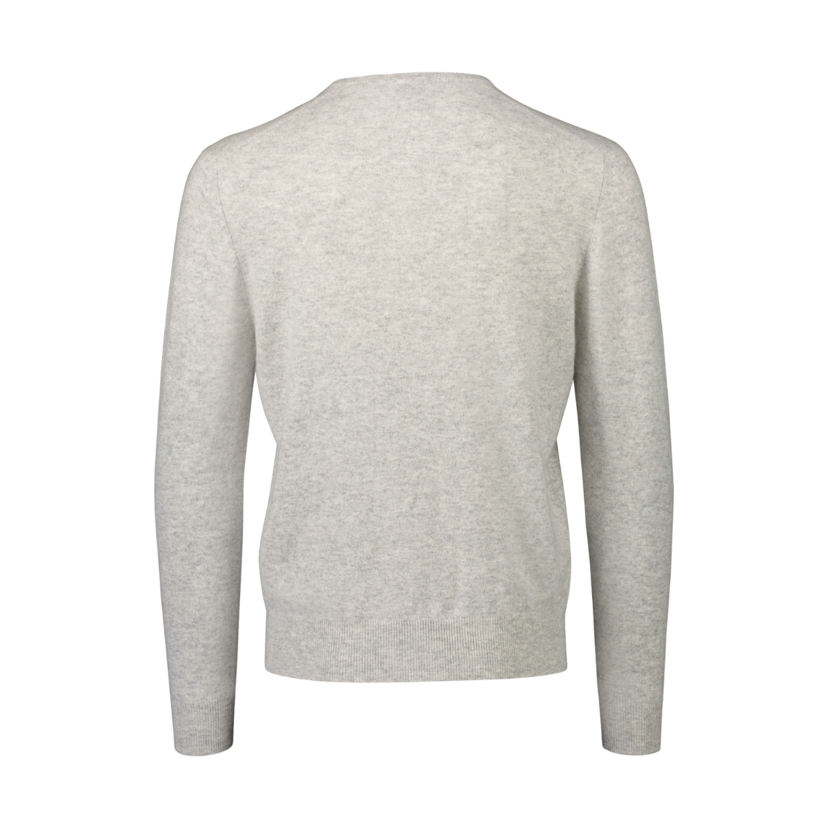 Cashmere Pullover Herren V-Ausschnitt beige Rückenansicht